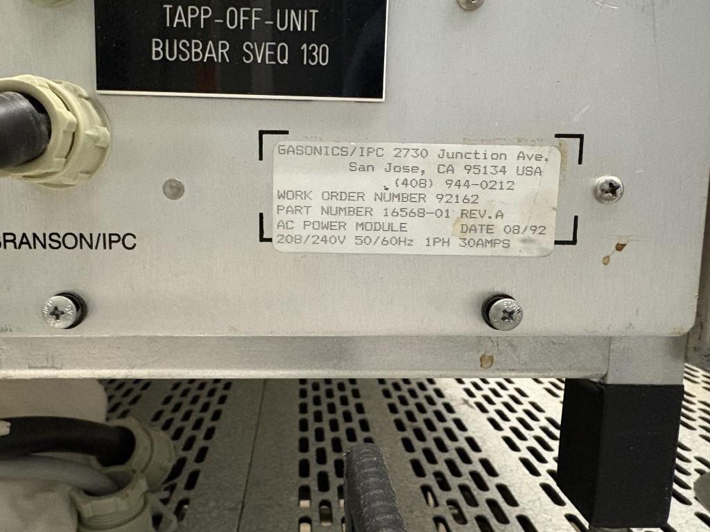 Used 1992 Gasonics L3300 - 150mm Asher