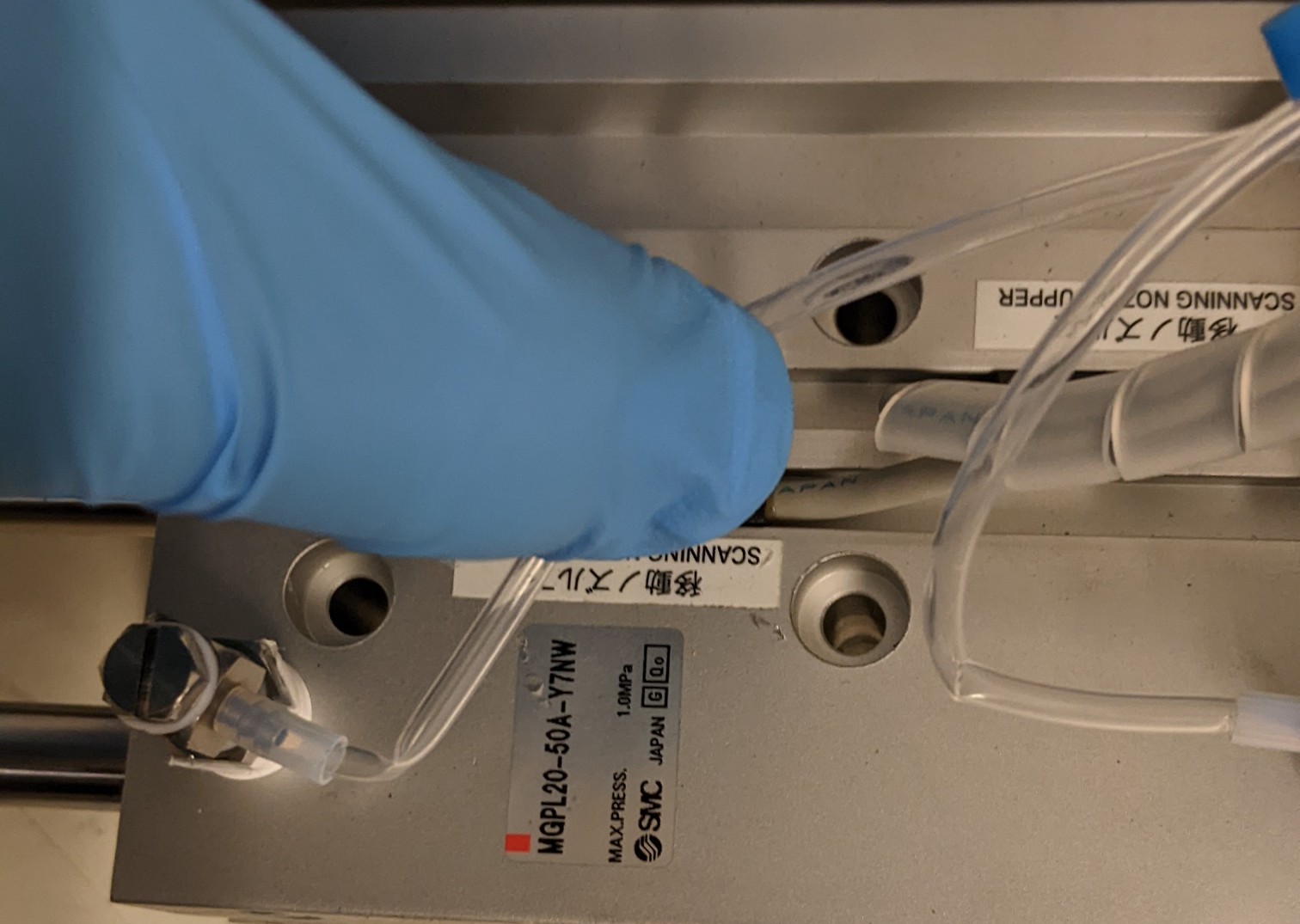 Used SMC & Oriental Motor Co., Ltd. MGP Compact Guide Cylinder / VEXTA 5 Phase Stepping Motor