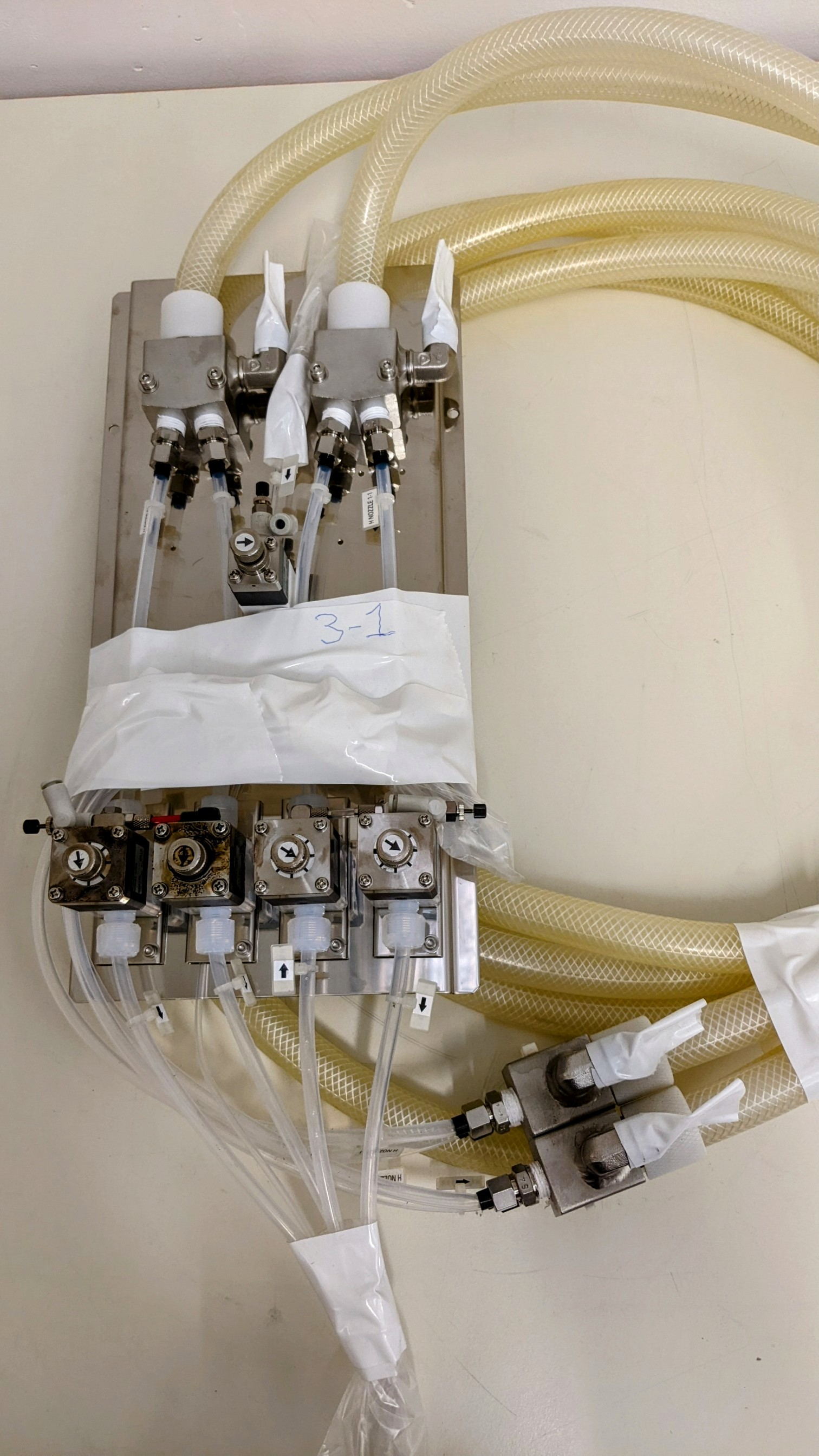 Used TEL Act 8 Part Dev 3-1 Dispense Line/Dispense Valves/Water Jacket - Chemical Area Assembly