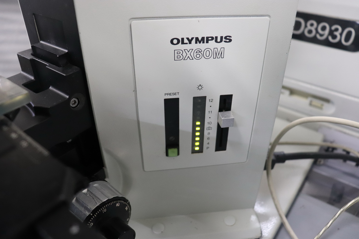 Used OLYMPUS BX60MF5 Trinocular Microscope