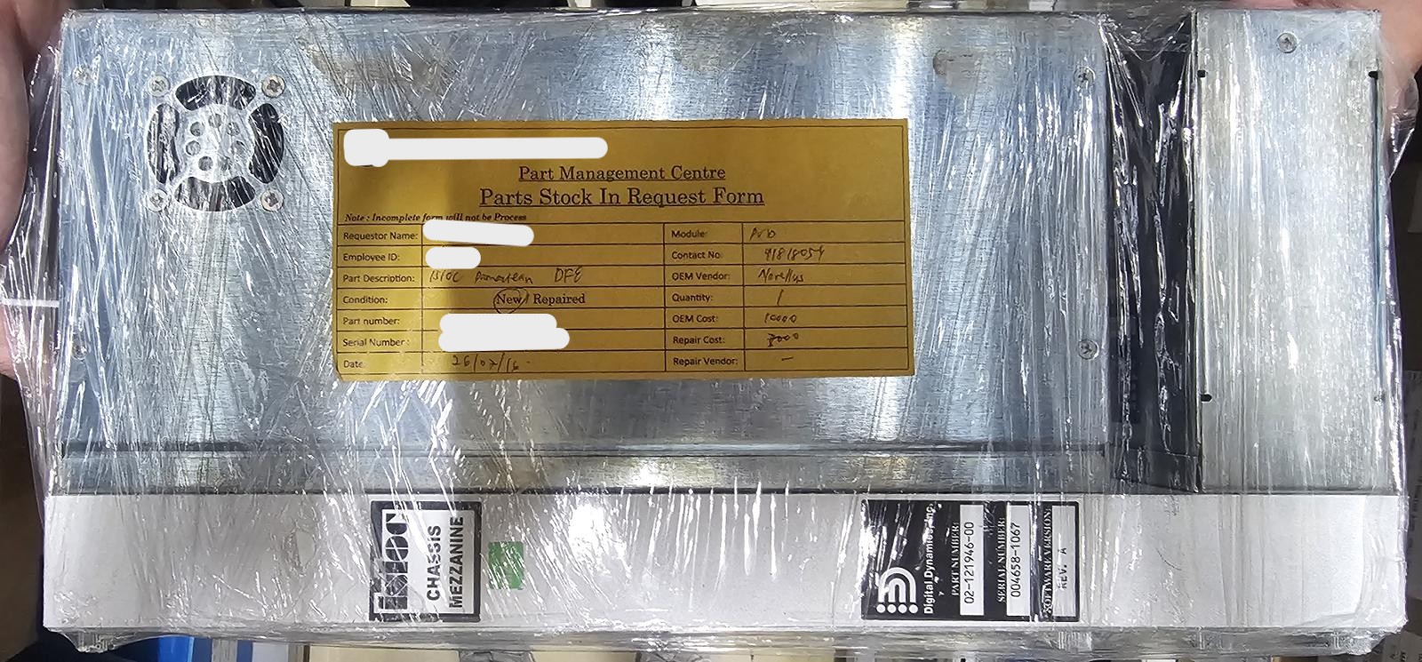 Used Digital Dynamics 02-121946-00 ISIOC DAMACLEAN DFE