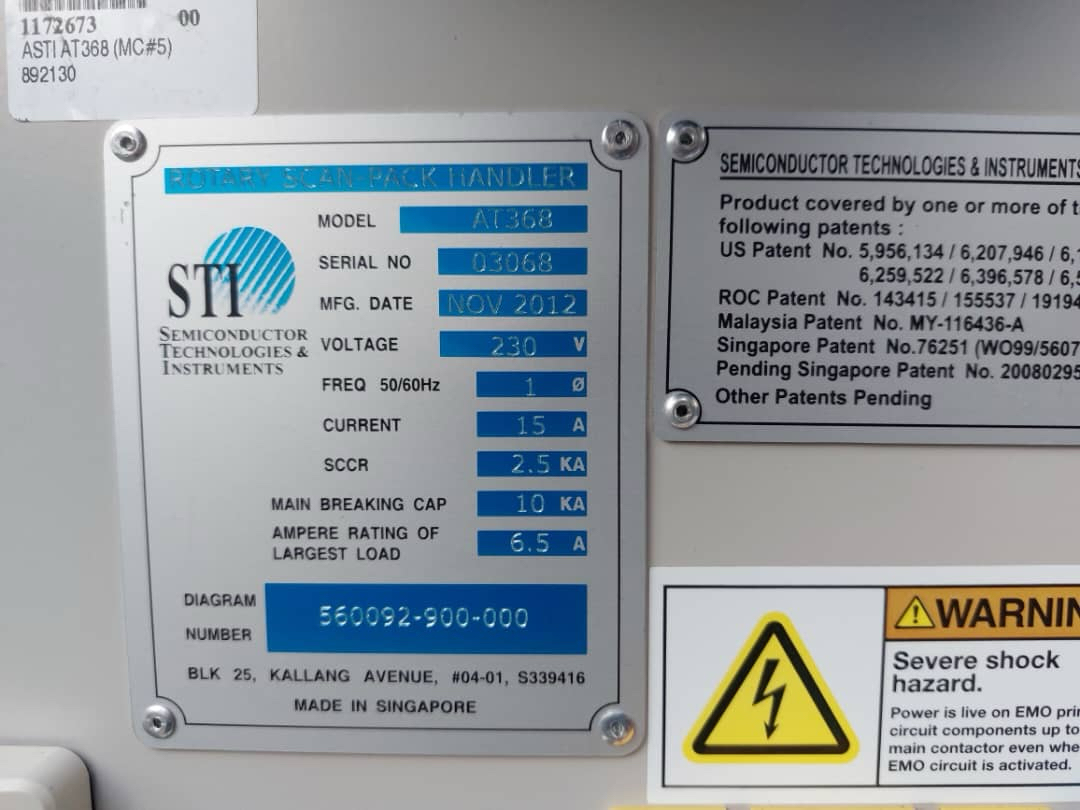 Used 2012 STI AT-368 Tray-to-TnR
