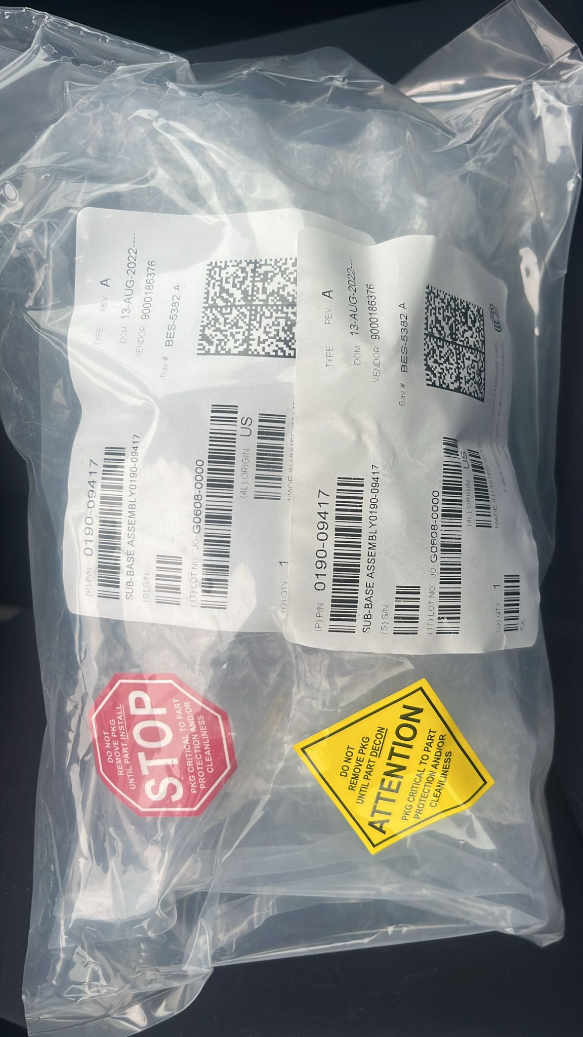 Used Applied Materials AMAT 0190-09417 ASSY,MOD,PNEU DELAY