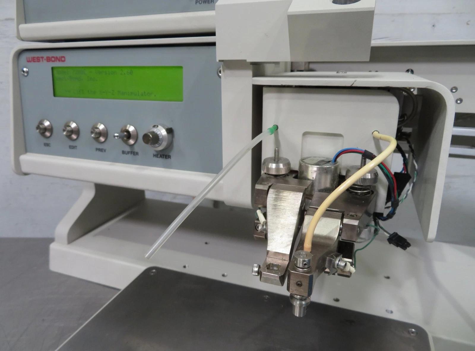 Used West-Bond 7372E Epoxy/Eutectic Die Bonder, Inert Gas Mirrored Workholder