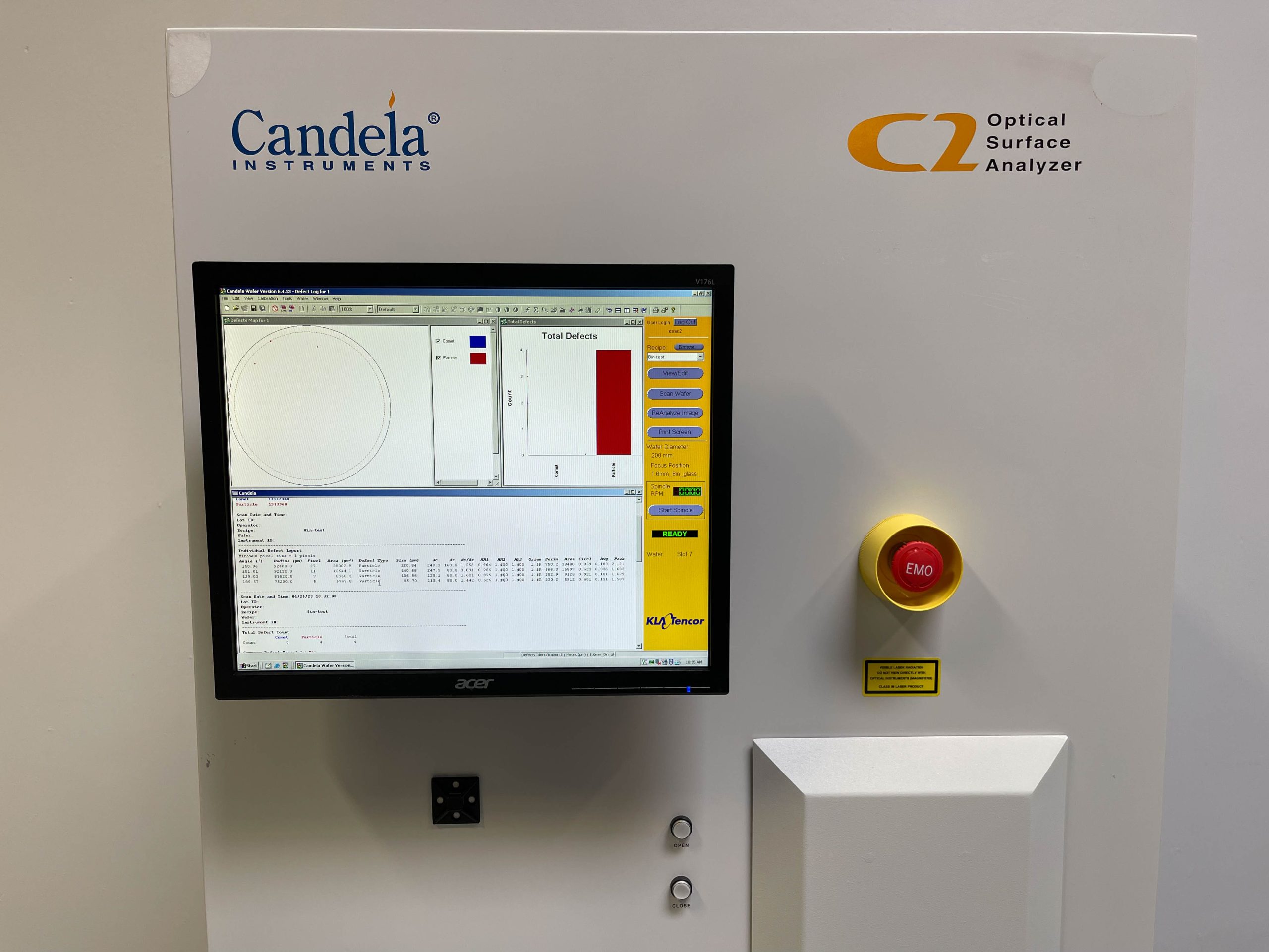 Used 2004 KLA-Tencor Candela C 2 Surface Analyzer