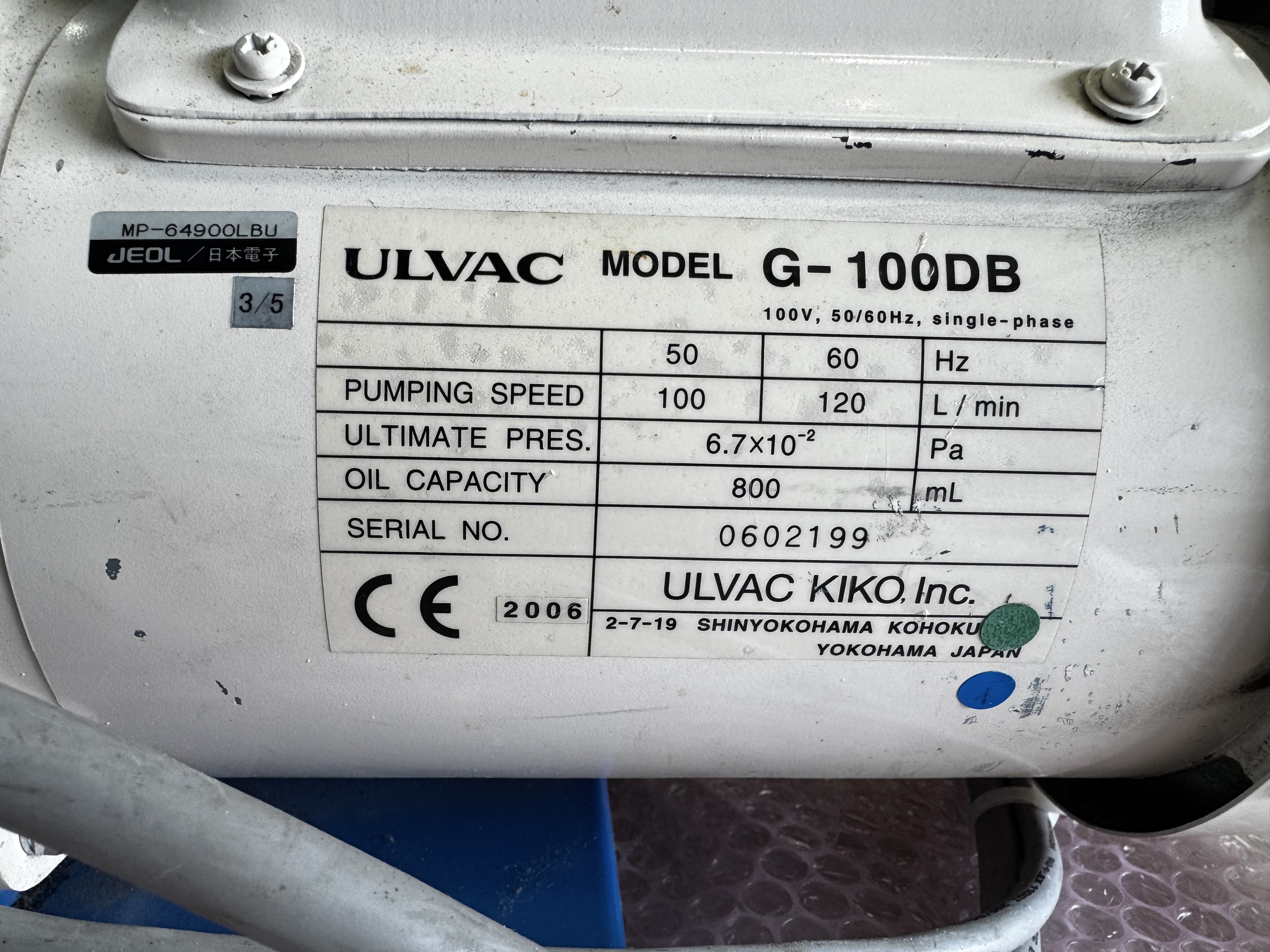 Used 2009 Jeol -6490LV SEM