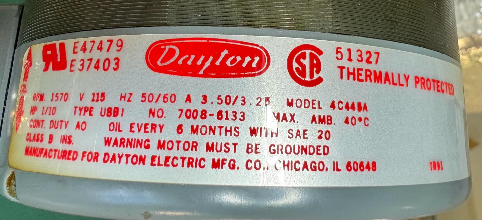 Used Eaton Nova 6200AV DAYTON 4C445A BLOWER