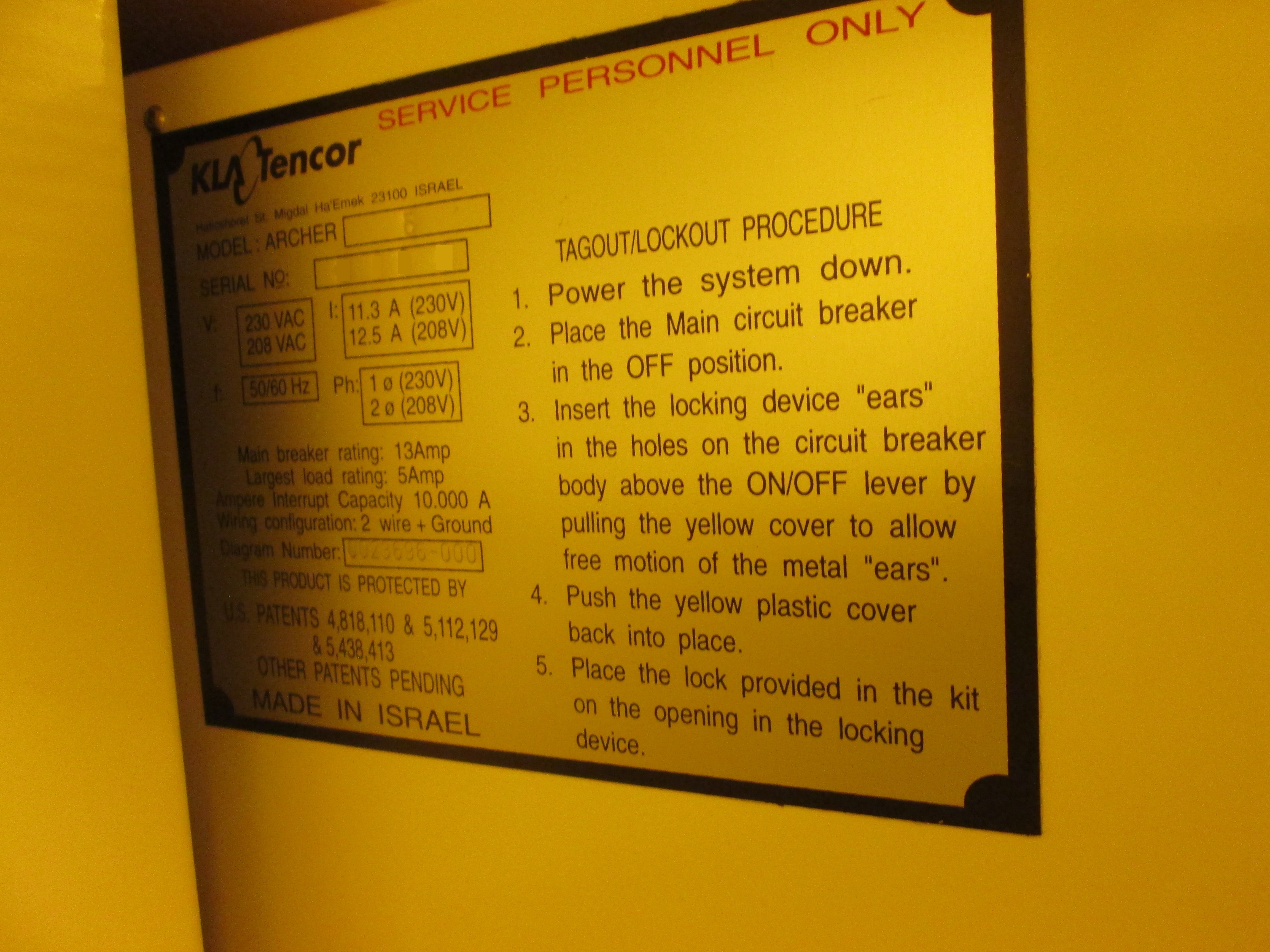 Used 2001 KLA Archer5-3