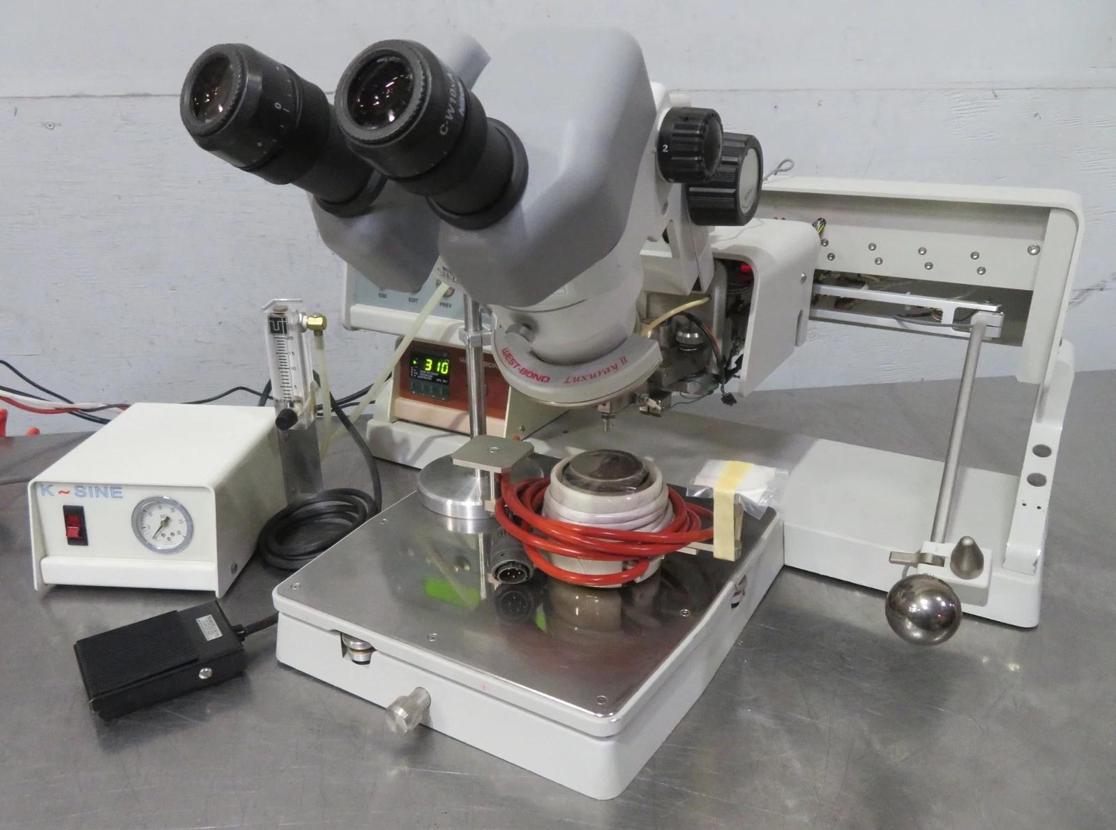 Used West-Bond 7372E Epoxy/Eutectic Die Bonder, Inert Gas Mirrored Workholder