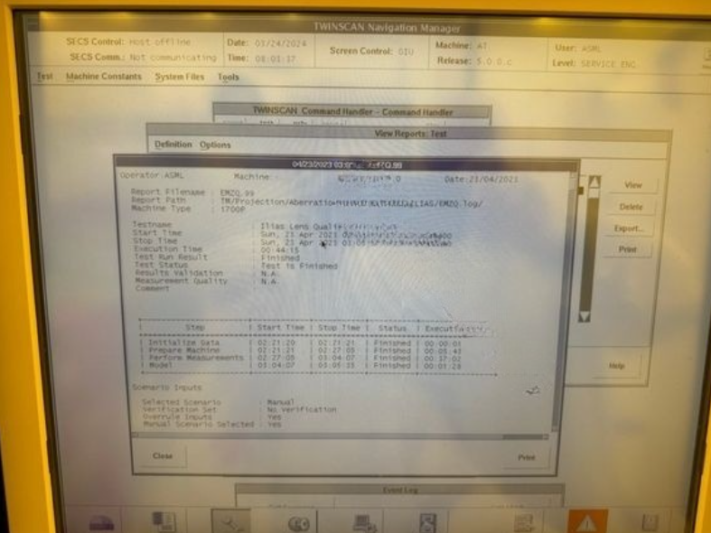 Used 2006 ASML TWINSCAN XT:1700i