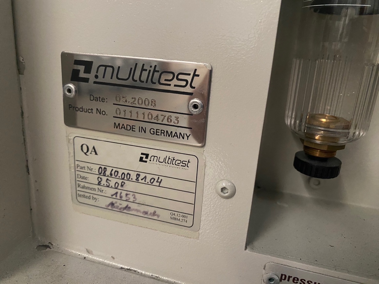 Used 2008 Multitest MT9308