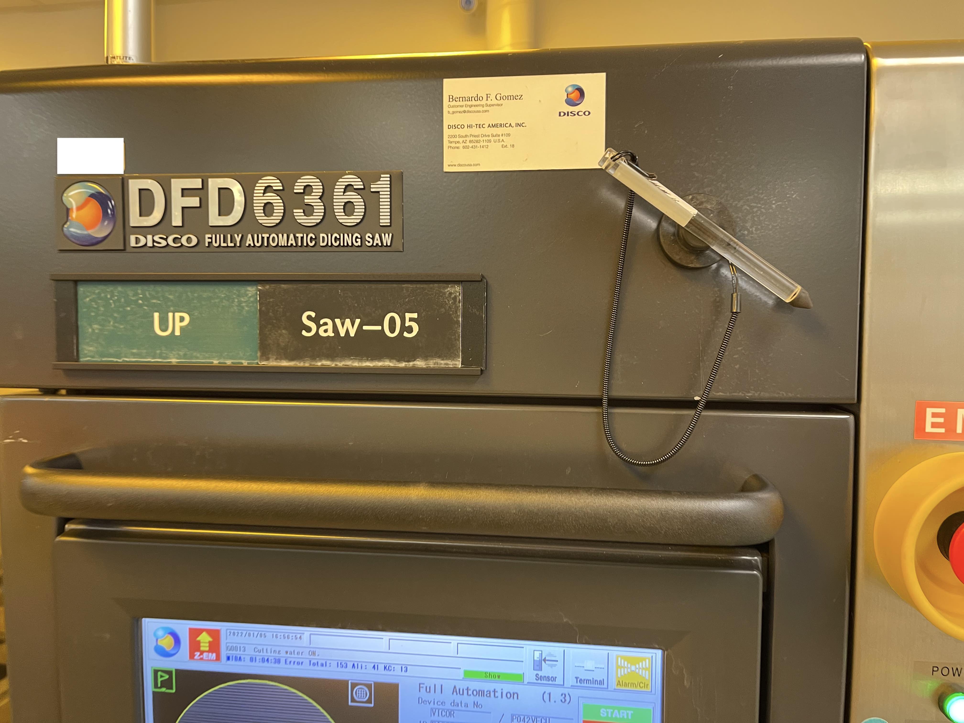 Used Disco DFD-6361 Dicing Saw