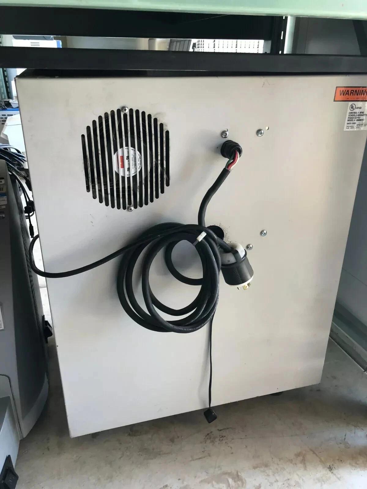 Used Leybold Sogevac SV 40 BIFC Rotary Vane Vacuum Pump with Noise Reduction Cabinet