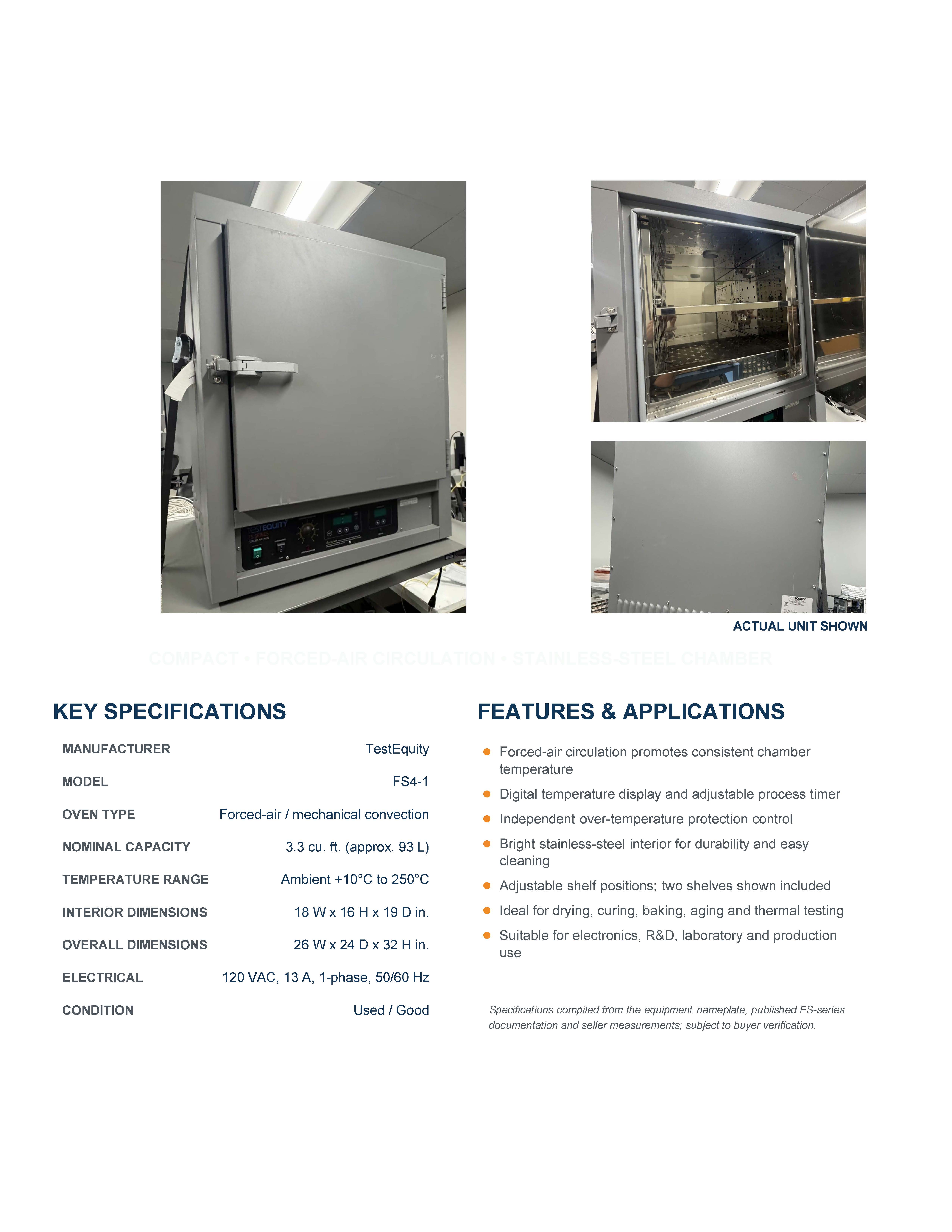 Used Test Equity FS4-1