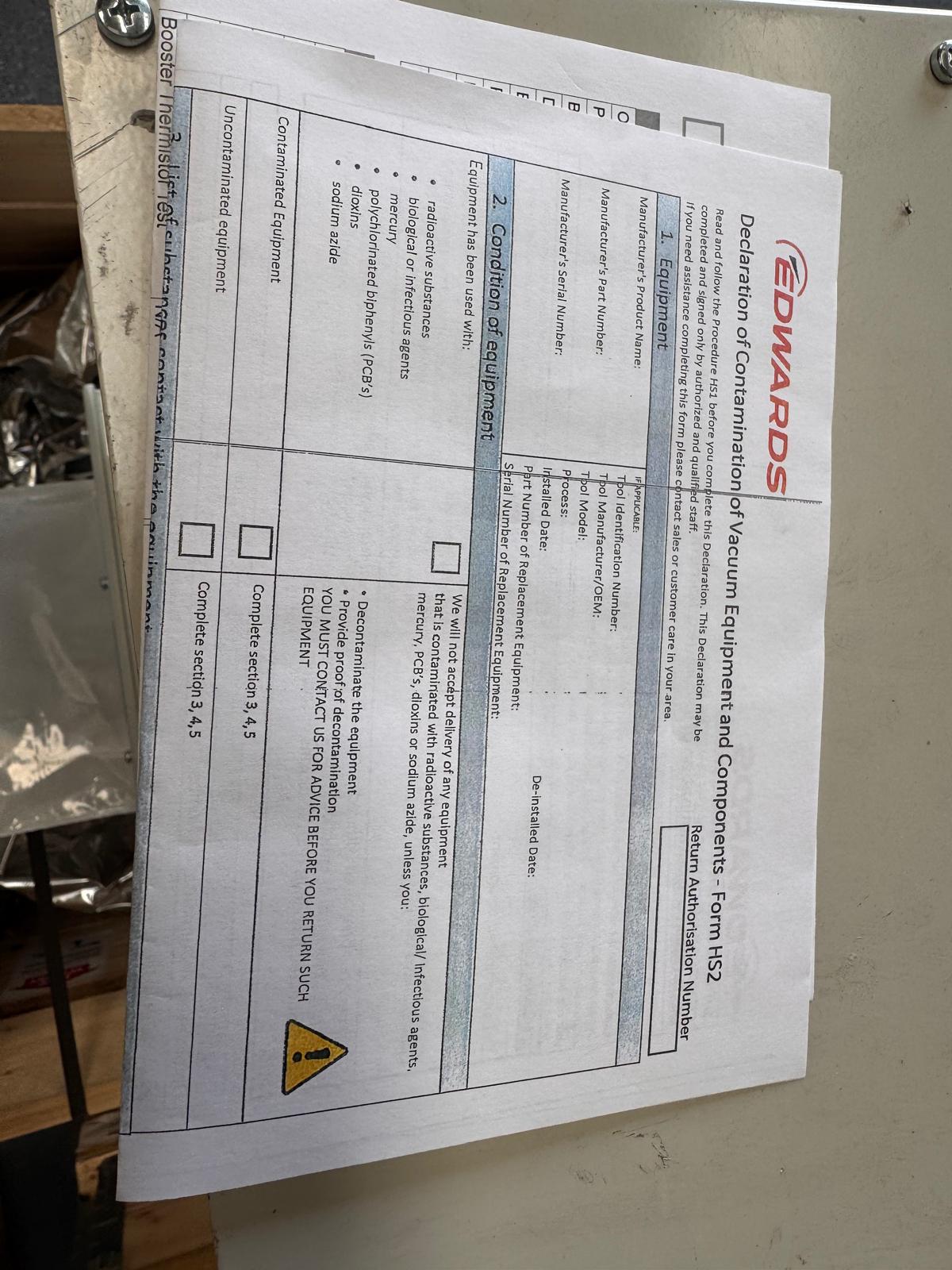 Refurbished Edwards IH1000 Vacuum Pump