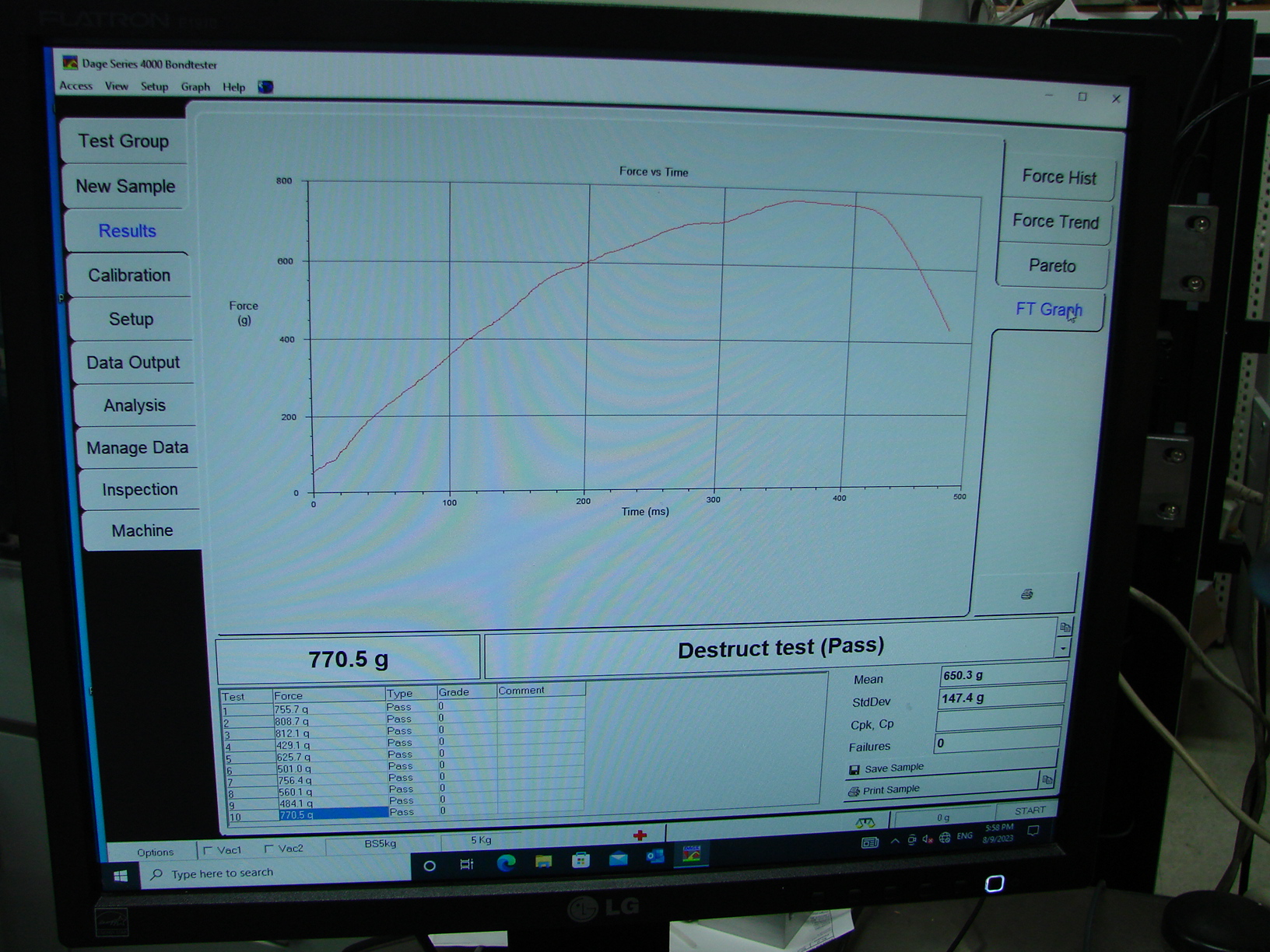 Used Dage  Ball Shear Module BS5Kg