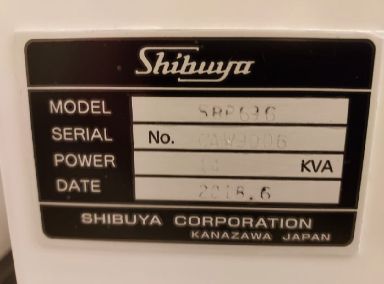 Used 2018 Shibuya SBP696