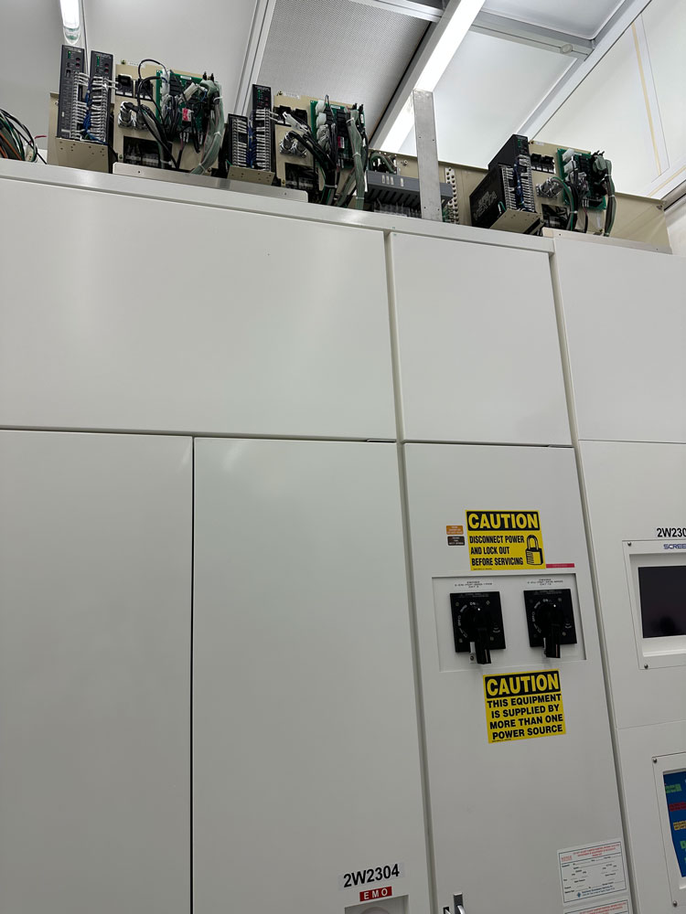 Used DNS Dainippon Screen WS-820L Wet Station