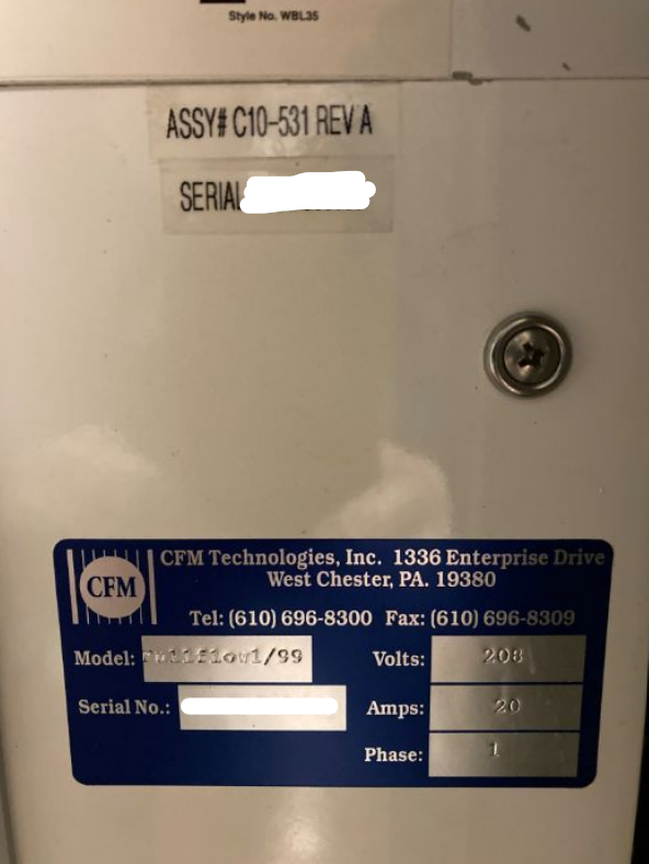 Used 1999 CFM FullFlow 1/99 8100