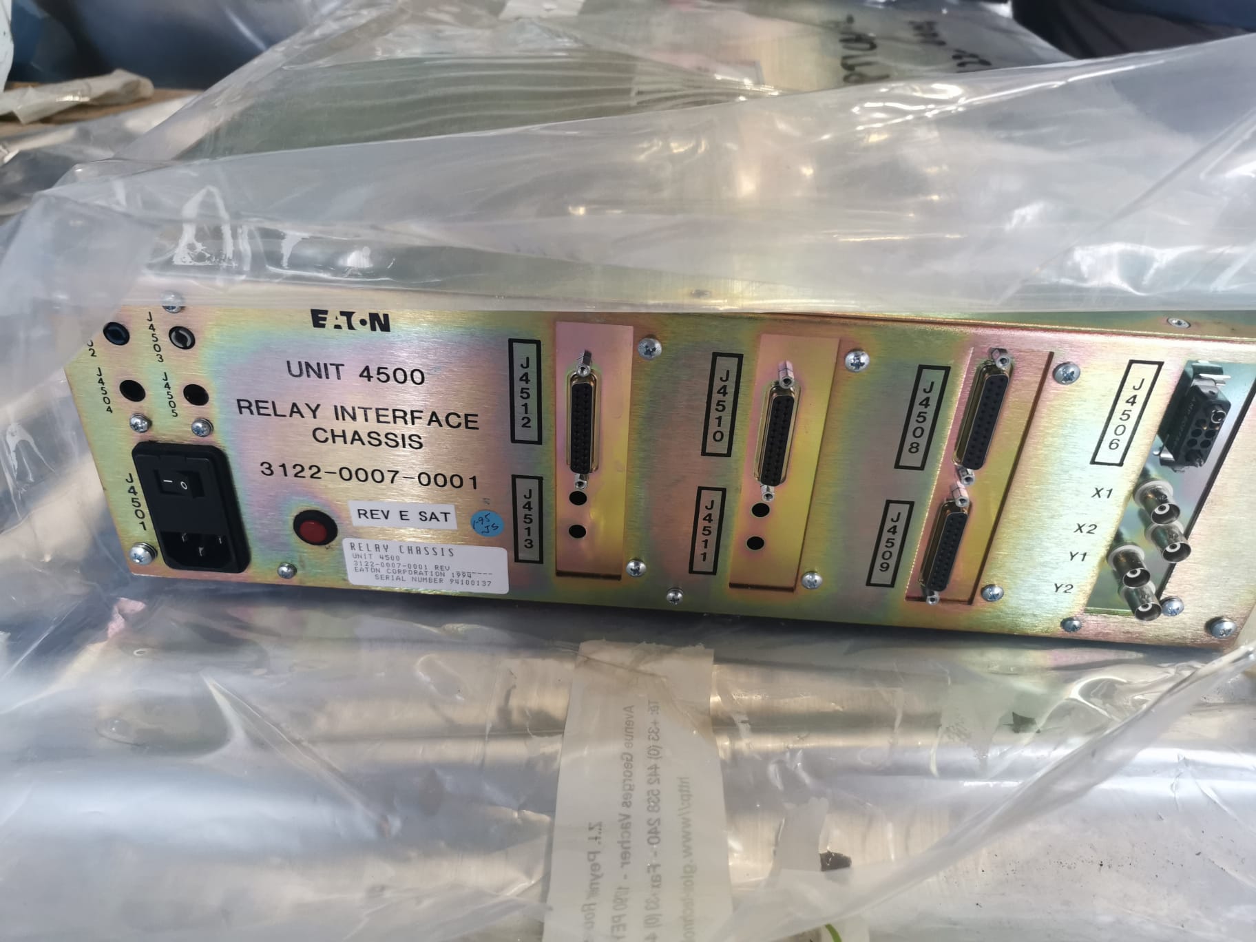 Used Eaton Nova 6200AV Relay interface Chassis 3122.0007.0001