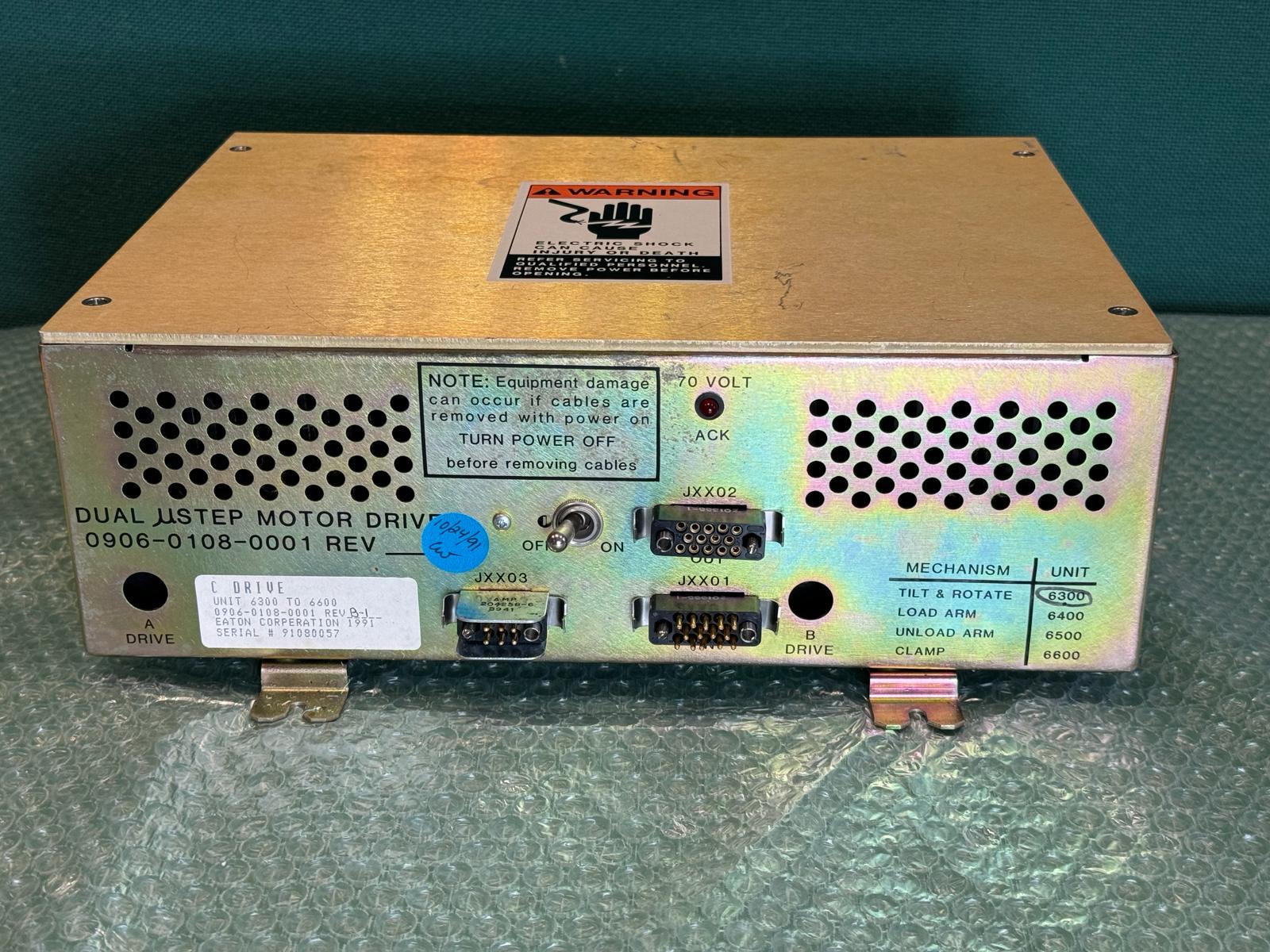 Used Eaton Nova 6200AV 6300 DUAL USTEP C DRIVE MOTOR DRIVE 0906-0108-0001