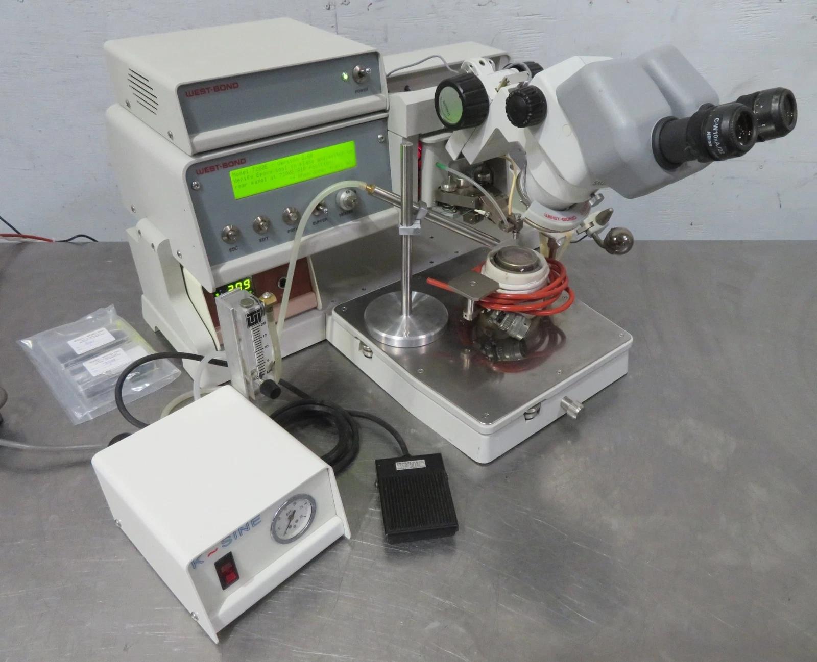 Used West-Bond 7372E Epoxy/Eutectic Die Bonder, Inert Gas Mirrored Workholder