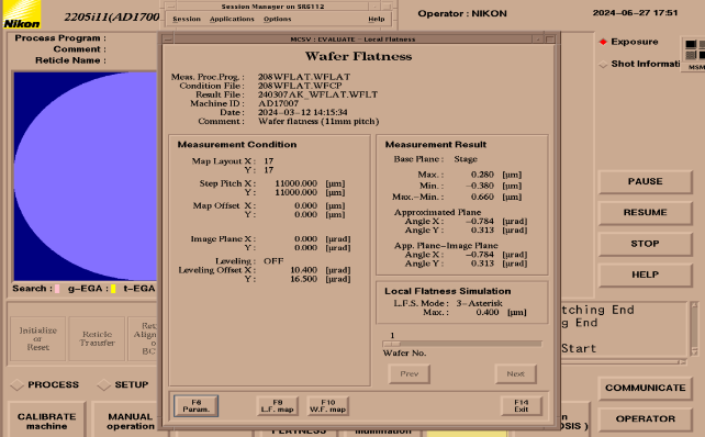 Refurbished 1995 NIKON i11D Nikon Stepper