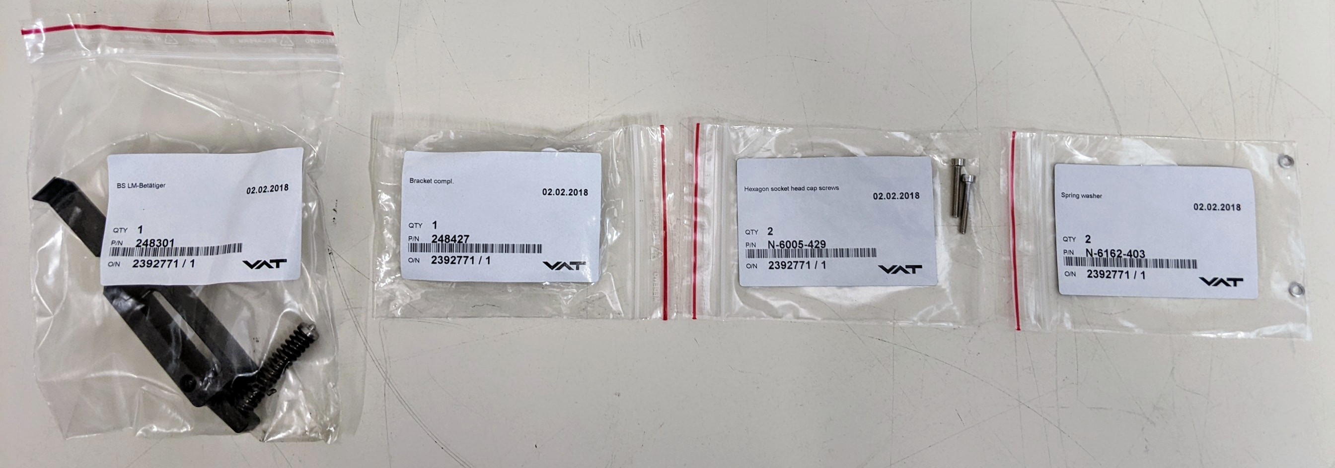 Used VAT - TEL Tokyo Electron Bracket Retrofit Kit