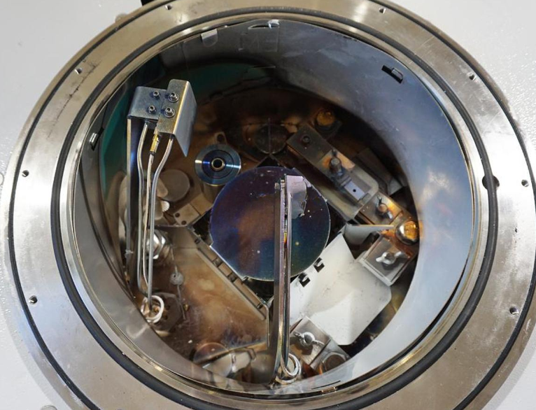 Used 2010 Mbraun Labmaster MB200 dual sided glovebox with Angstrom Engineering thermal evaporator