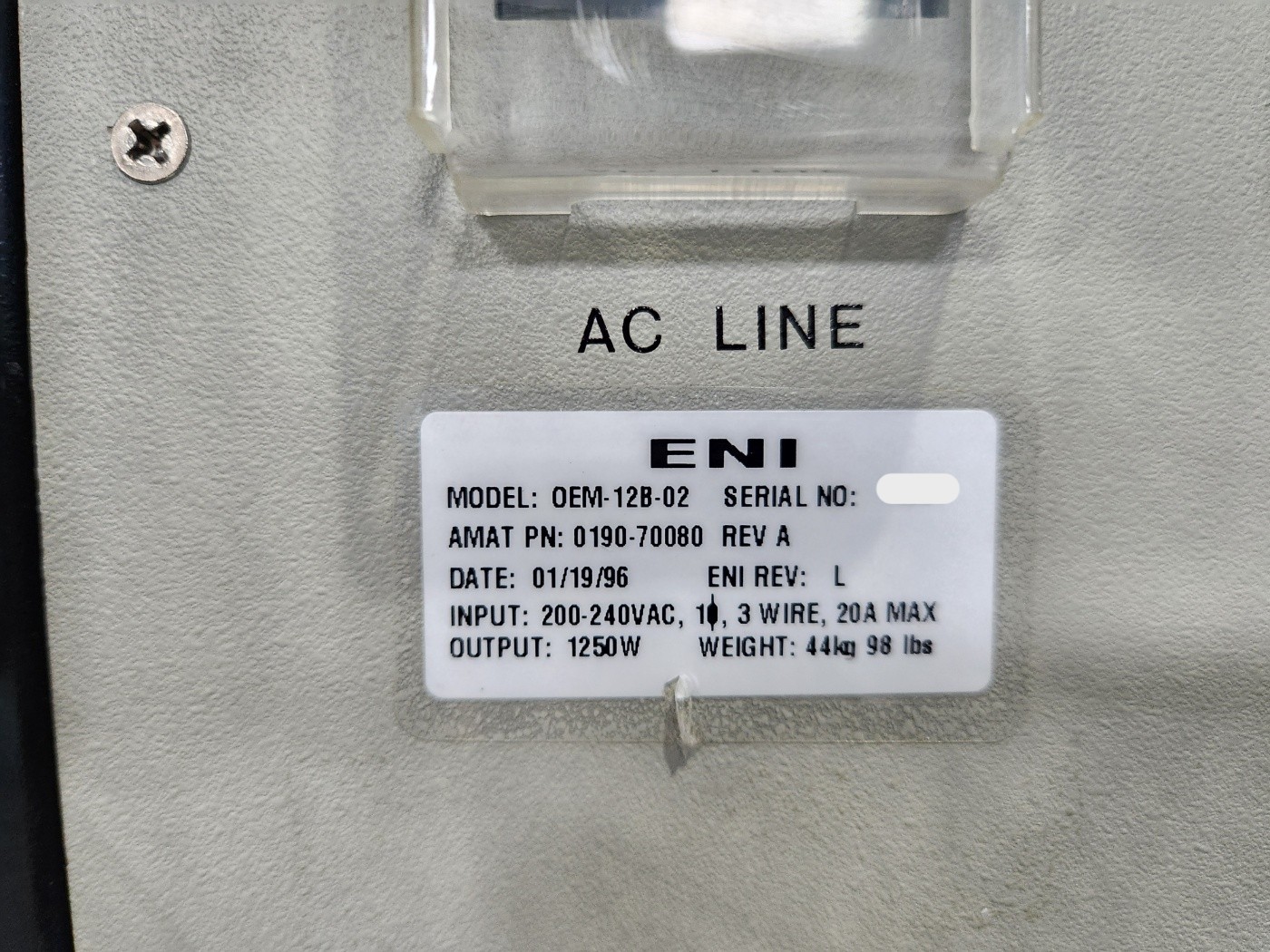 Used 1995 AMAT P5000