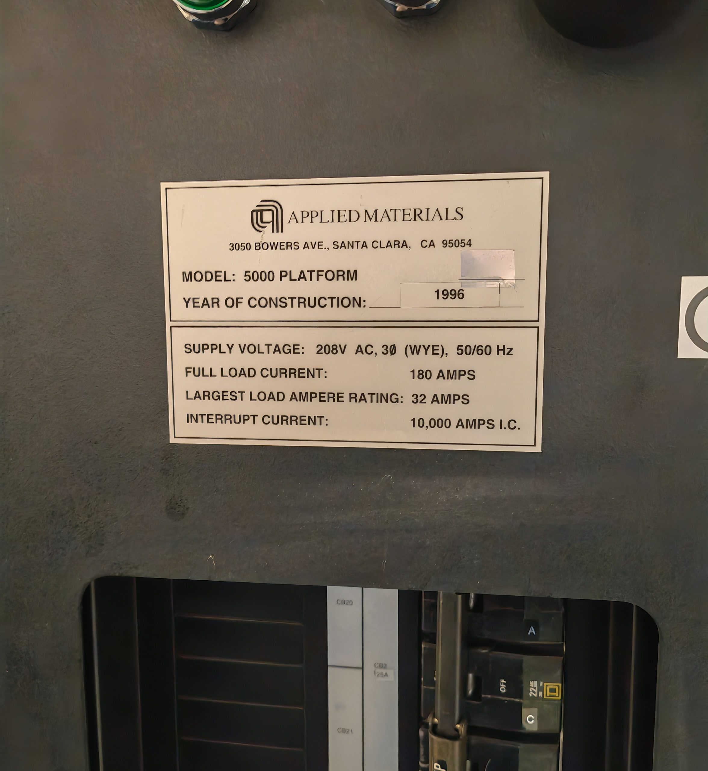 Used 1996 Applied Materials P 5000 Mark II