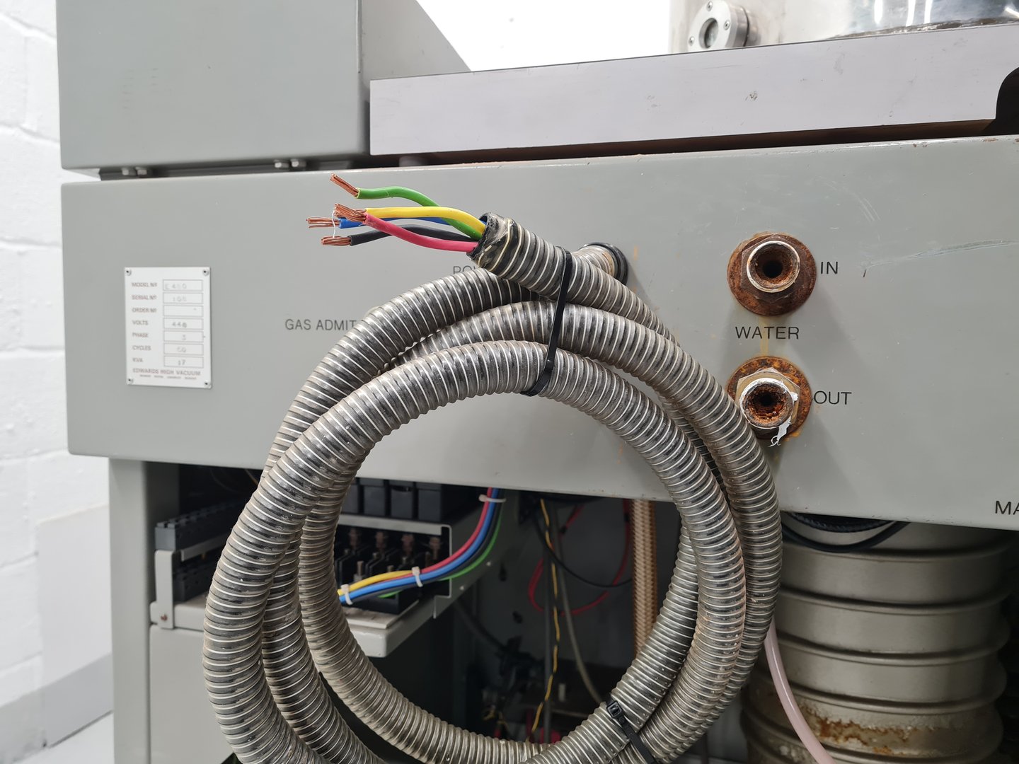 Used Edwards Edwards E480 Vacuum Thermal Evaporator Coating System Lab