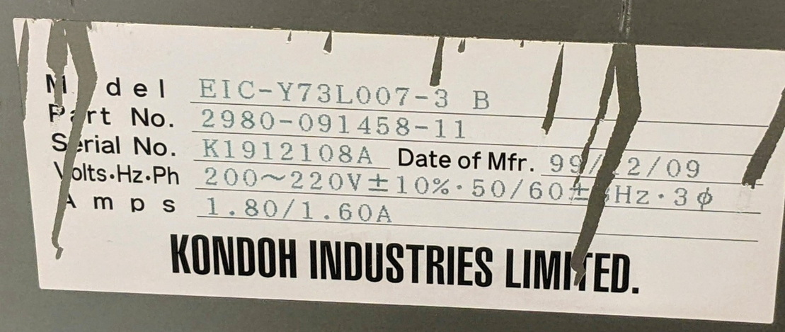 Used Tokyo Electron KONDOH INDUSTRIES Lithius fan filter unit