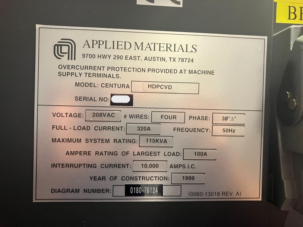 Refurbished 1999 AMAT Centura HDP