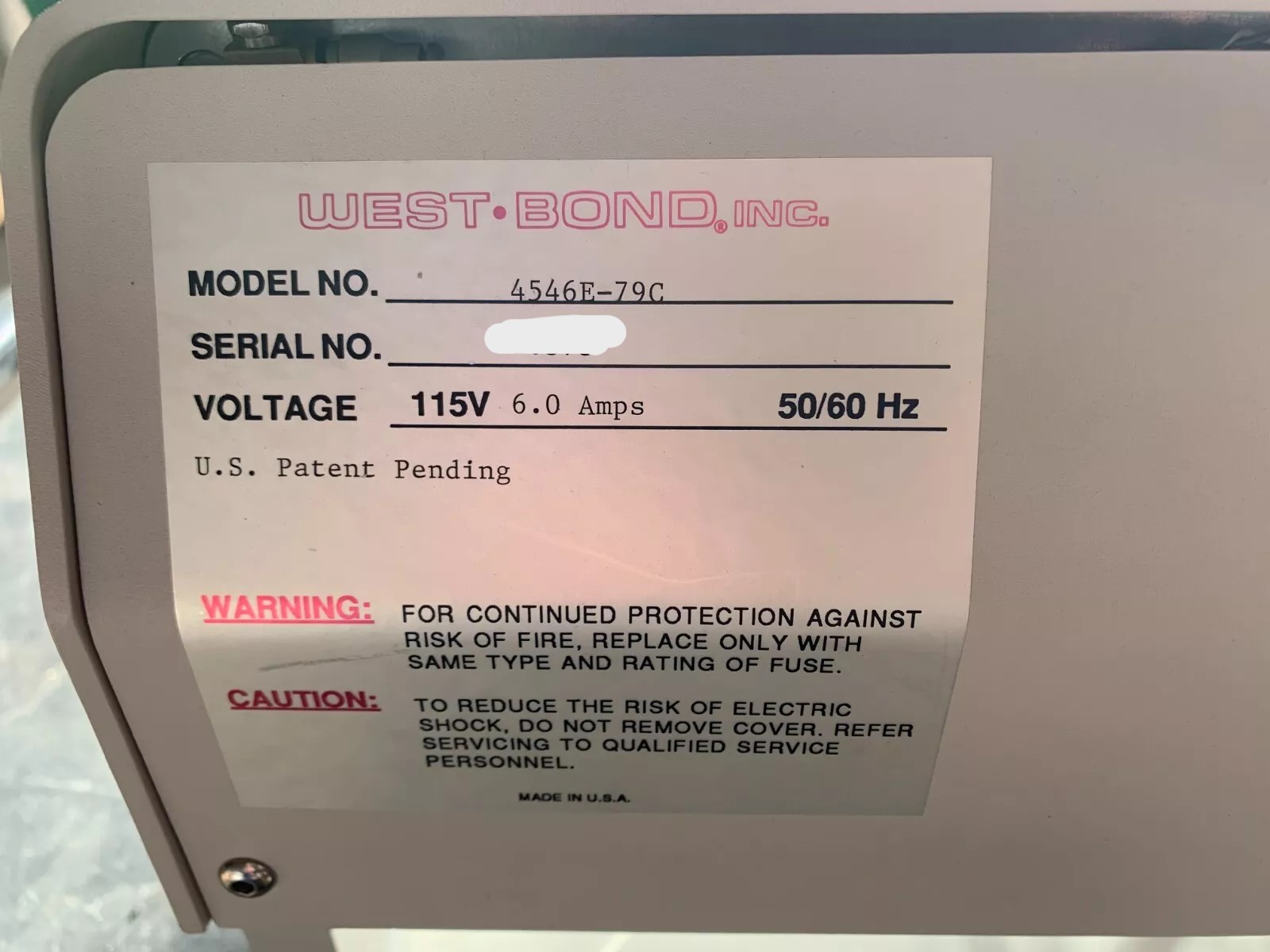 Used West-Bond 4546E-79C Semi-Auto Convertible 90° deep access Wedge Wire Bonder