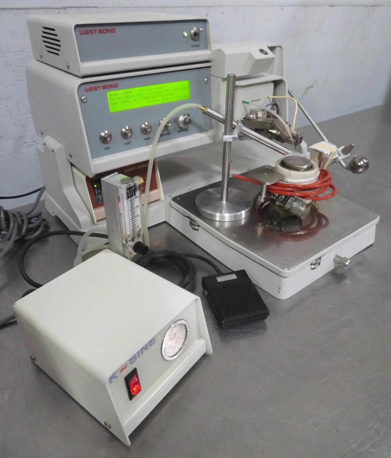 Used West-Bond 7372E Epoxy/Eutectic Die Bonder, Inert Gas Mirrored Workholder