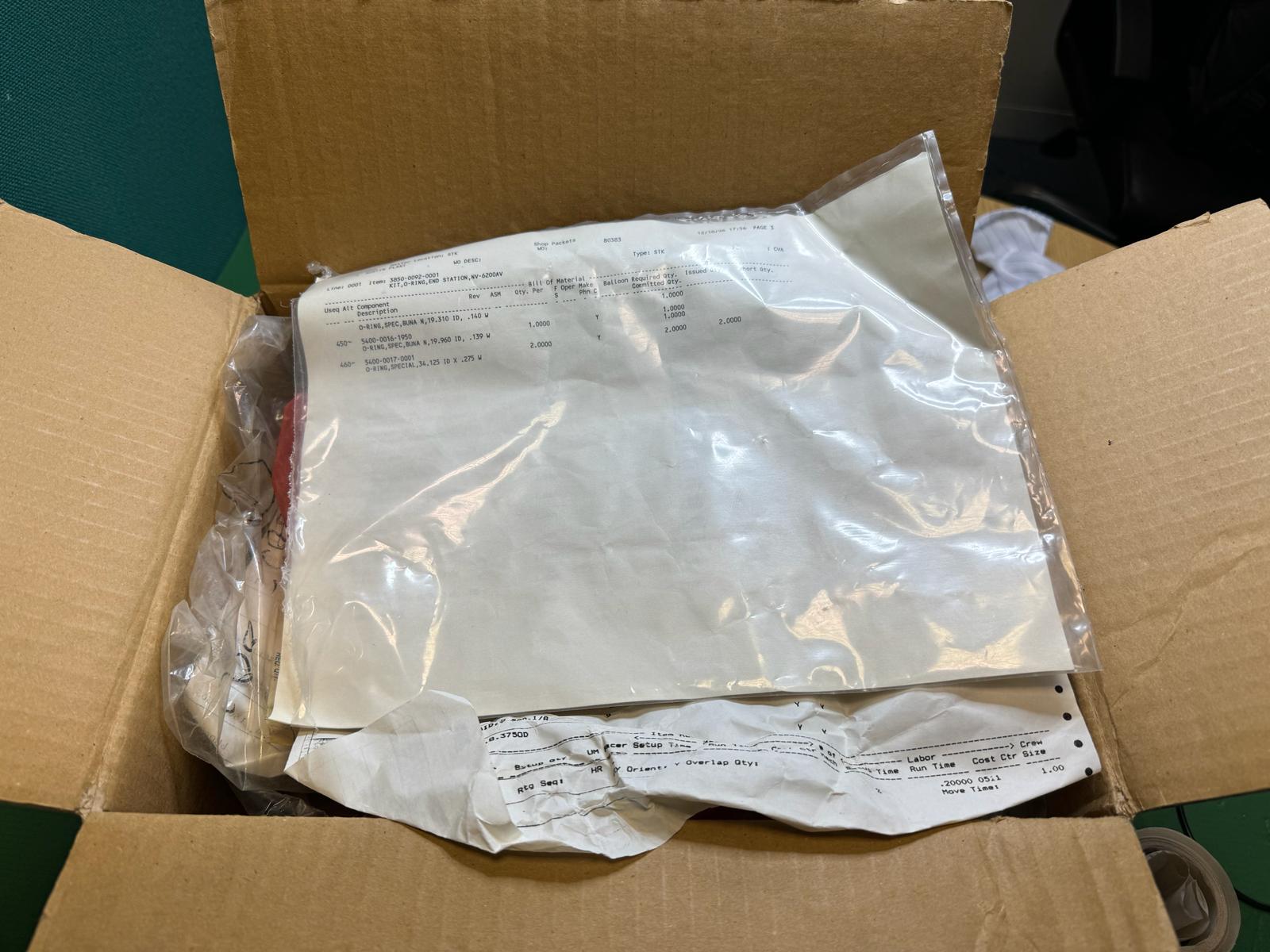 Used Eaton Nova 6200AV Consumables, O-Rings