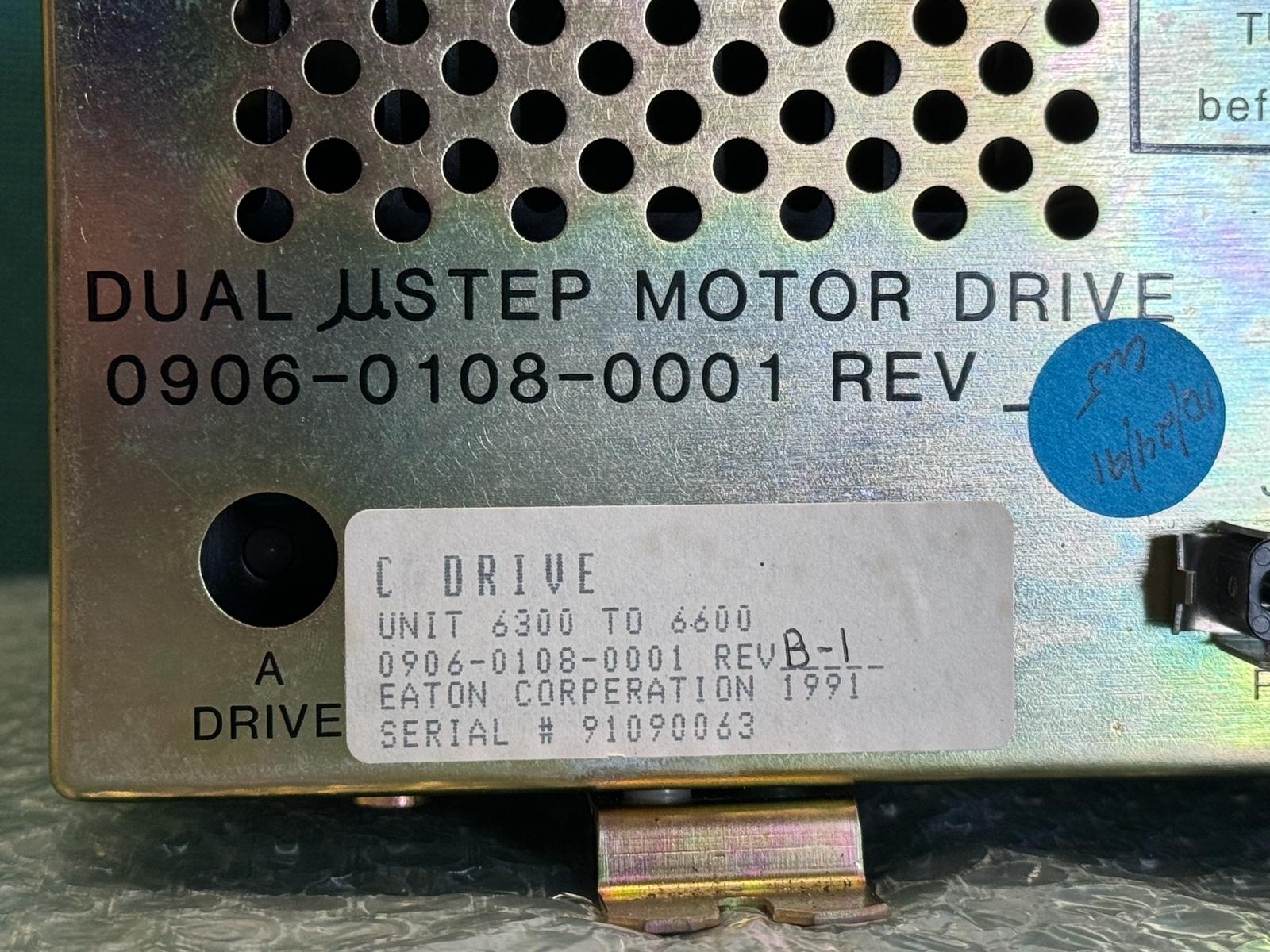 Used Eaton Nova 6200AV 6500 DUAL USTEP C DRIVE MOTOR DRIVE 0906-0108-0001