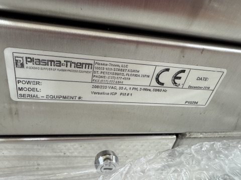 Used 2016 Plasmatherm Versaline