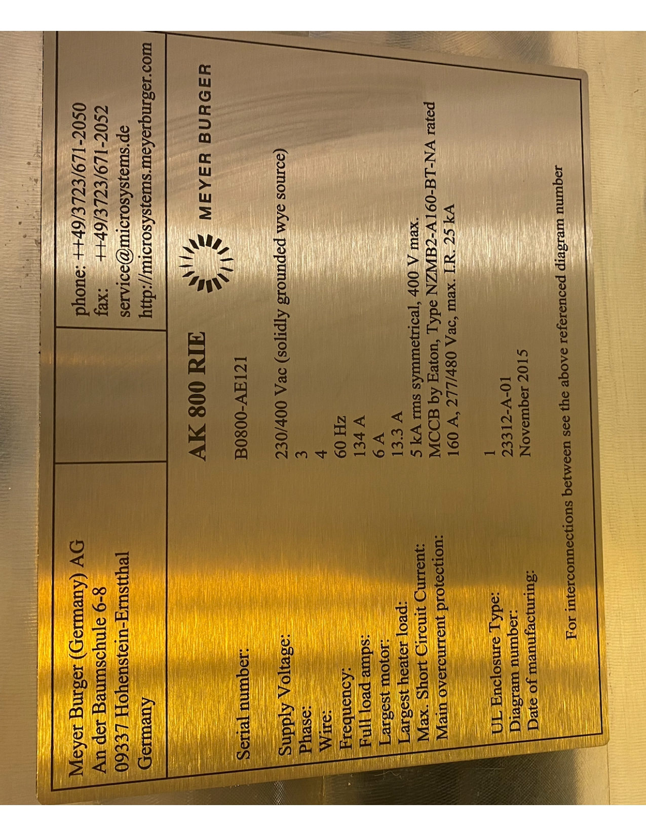 Used 2015 Meyer Burger AK 800 RIE System