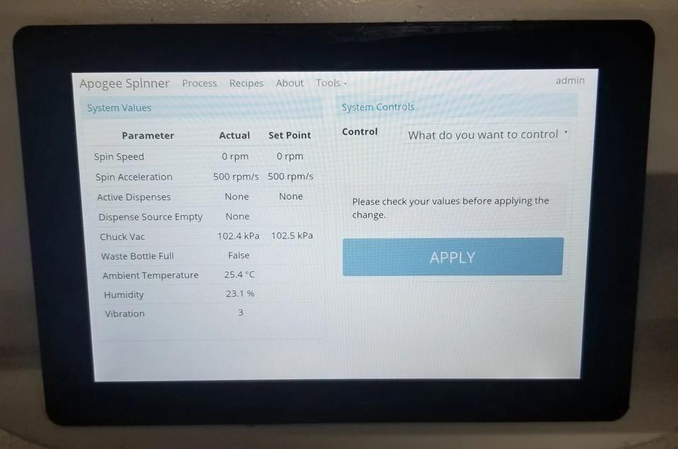 Used CEE Apogee 200 Benchtop Spin Coater