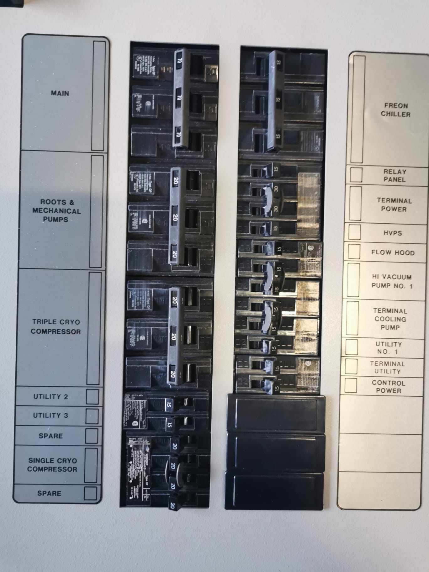 Used Eaton Nova 6200AV Power switch panel