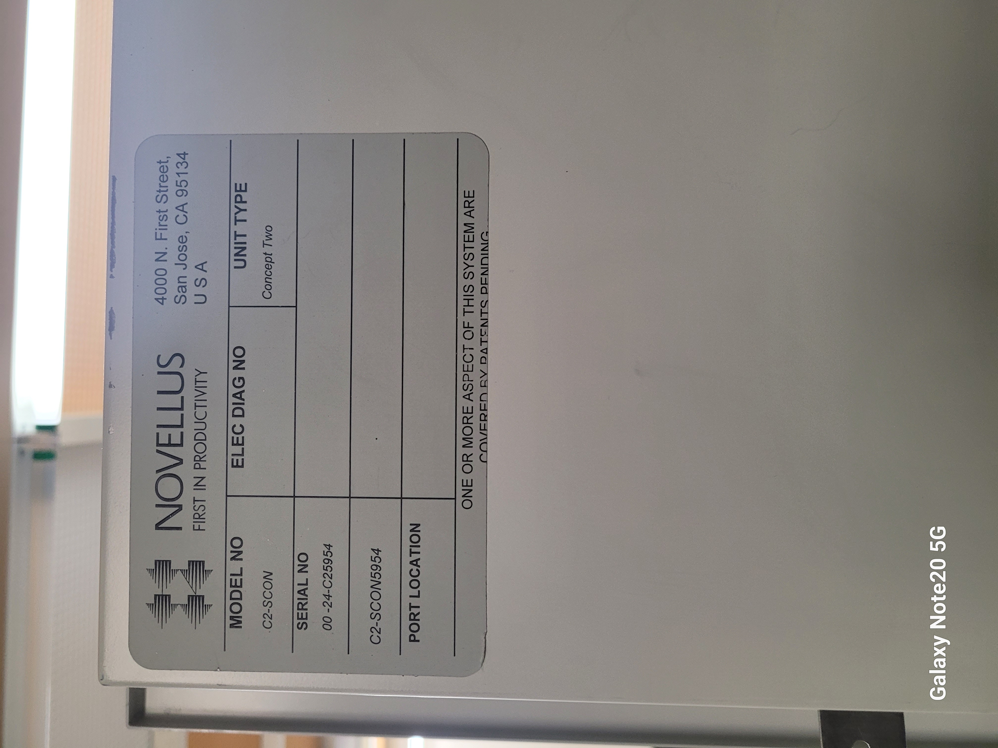 Used 2000 Novellus C2 Sequel Express