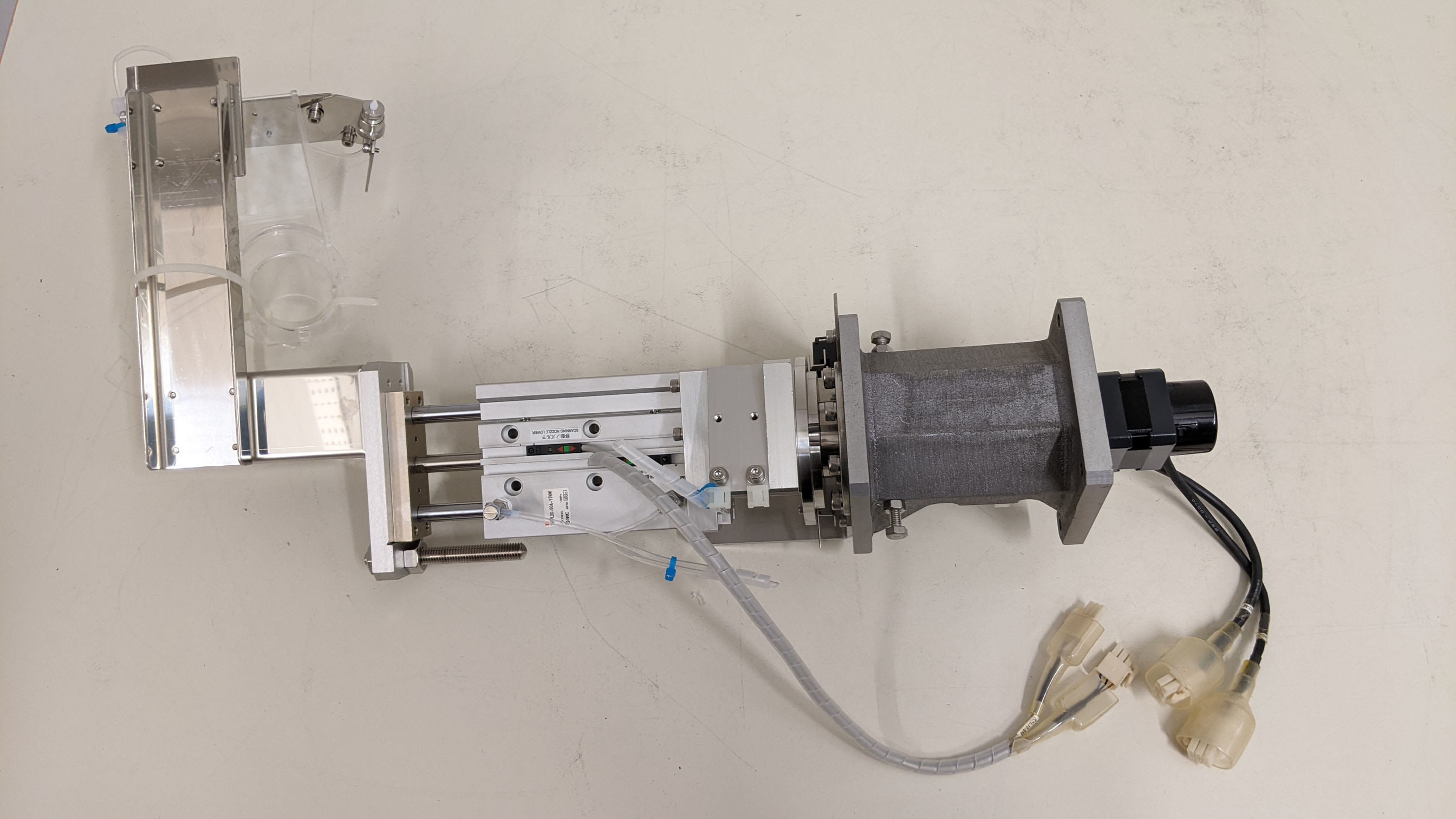 Used SMC & Oriental Motor Co., Ltd. MGP Compact Guide Cylinder / VEXTA 5 Phase Stepping Motor