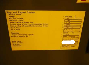 Used NIKON NSR-SF200