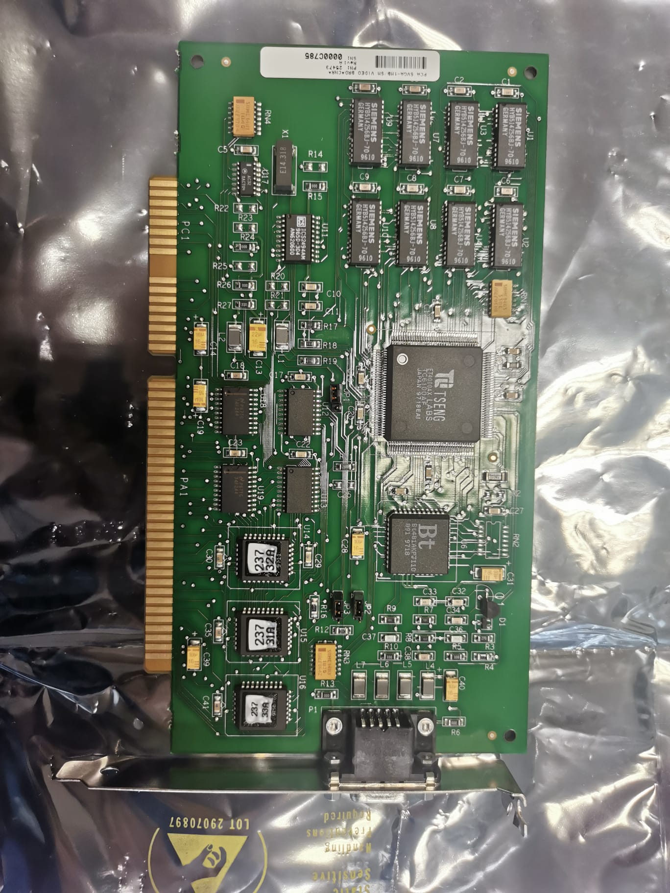 Used Eaton Nova 6200AV VGA /EGA CONTROLLER PCB 1027-0059-0002