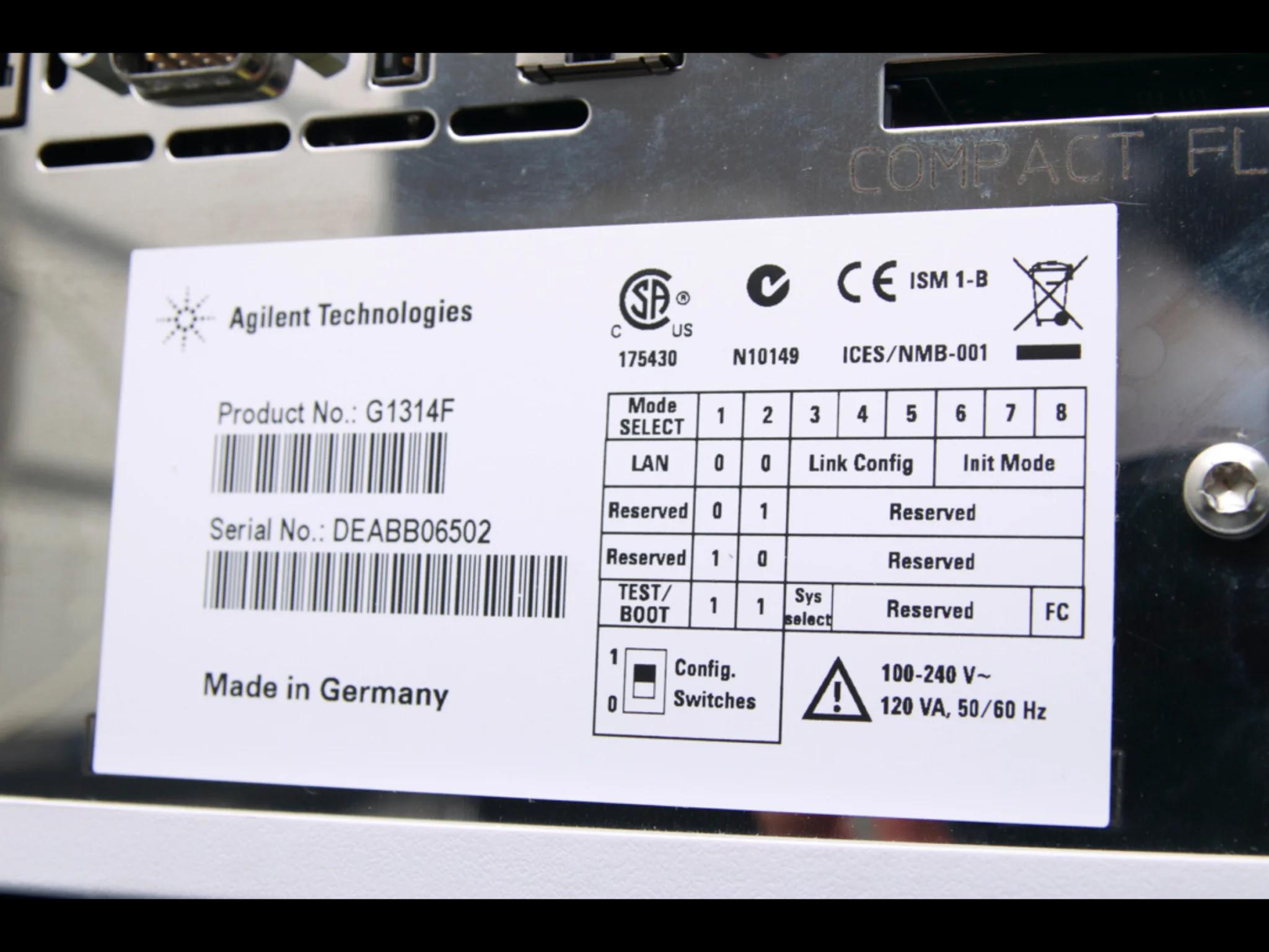 Used Agilent 1260 system