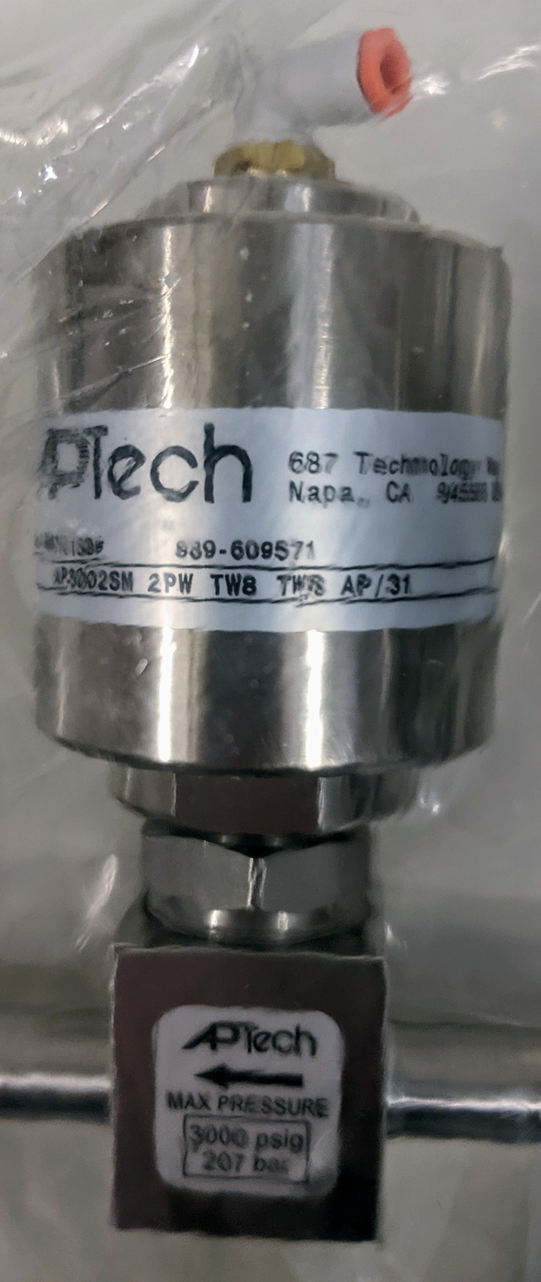 Used Versum Materials - AP Tech H2/N2 HFS High Press SideA MV2,V2,V13
