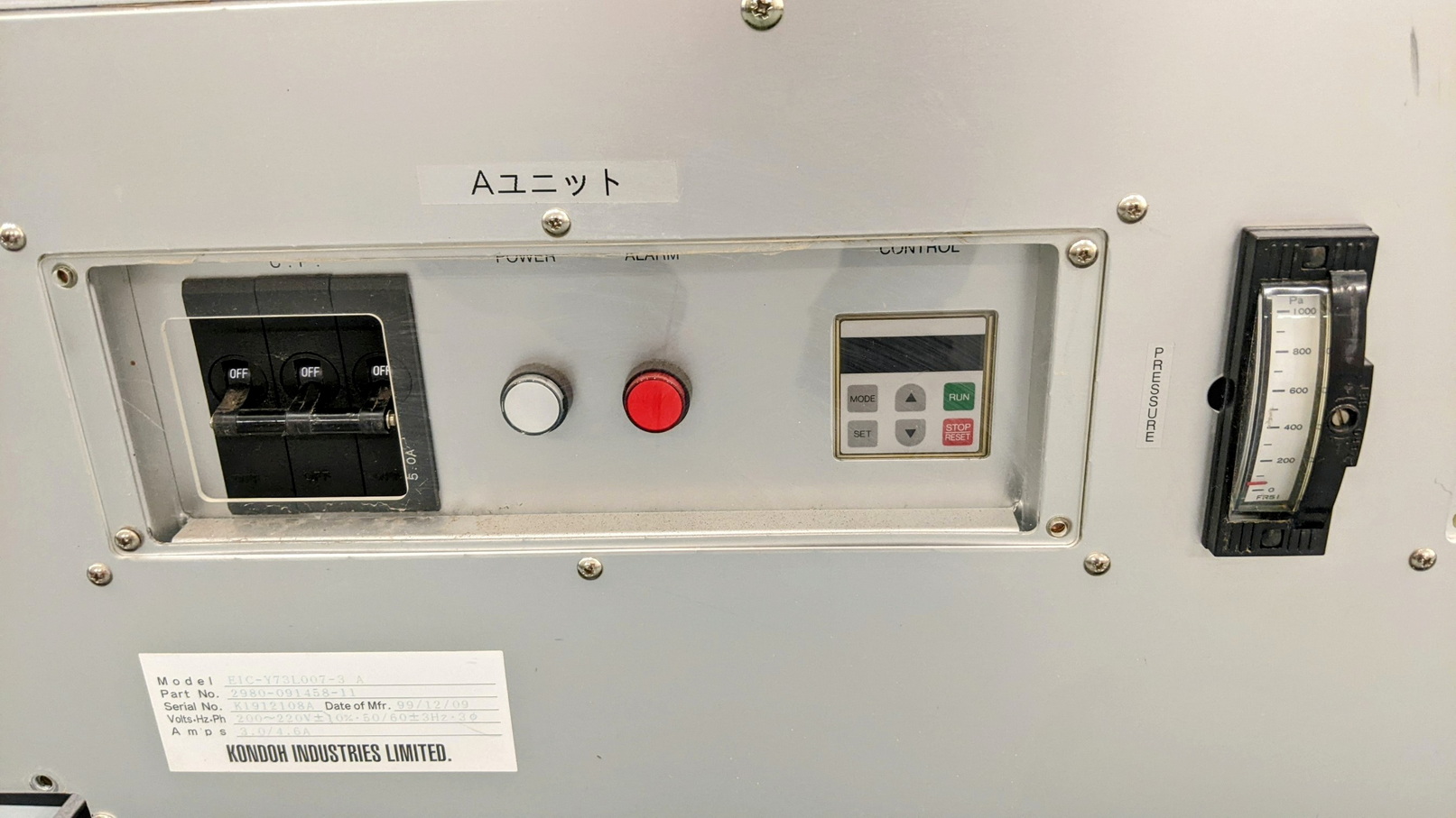 Used Tokyo Electron KONDOH INDUSTRIES Lithius fan filter unit