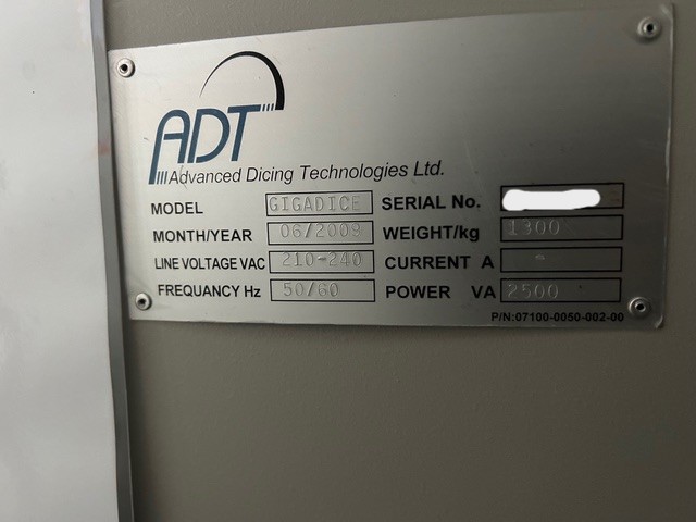 Used 2009 ADT GIGADICE 7200